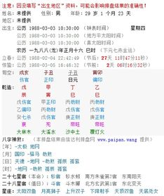 87年和1988年出生的人分别对应什么命格？