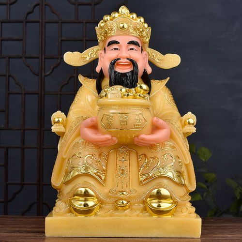 财神爷摆放时前面需要放置何物？其一般放置在何处？