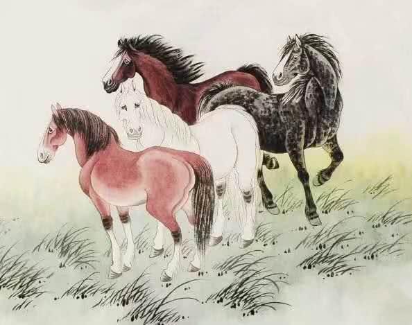 水墨马在十二生肖中对应哪个生肖？