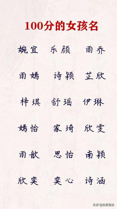 罗姓女孩最炎热门却又不失独特的名字清单