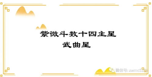 二、 武曲星——现金理财之典型（冠军宝座）