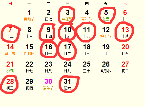 五月份适合出行的吉日是哪一天？五月最好的吉日是哪天呢？