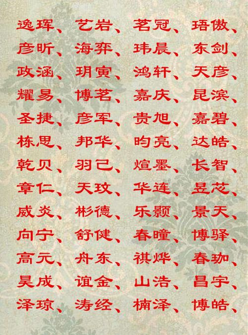 探索丙子日柱的奥秘：男孩名字中的吉祥寓意