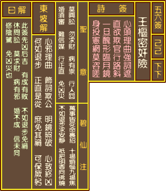 关帝五十六签解中，关帝签9签全解具体内容是什么？