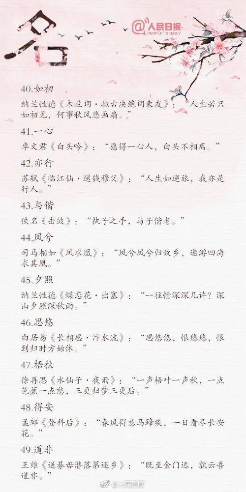 实例解析：以古诗词命名