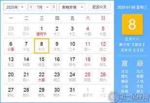 2020年7月黄历本周五适合做灶吗？