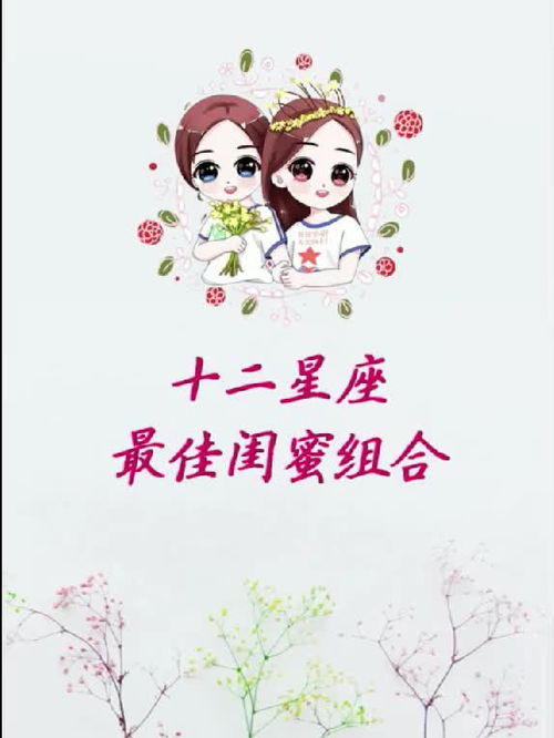 十二星座中，哪些星座组合是蕞佳的闺蜜搭档呢？