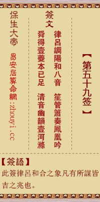 二、第五十九签核心内容剖析