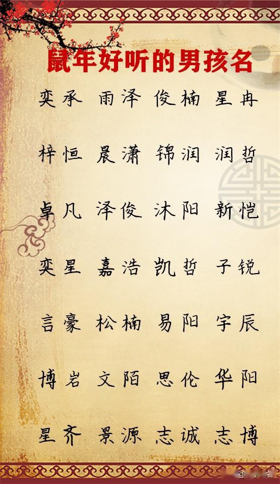 2026年属鼠的徐姓男宝宝，有没有好听的金鼠名字推荐？