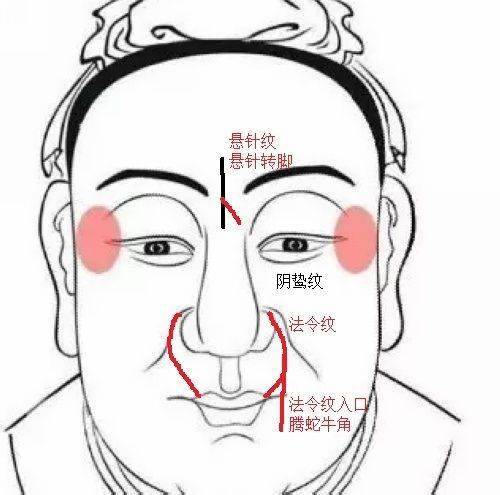 二、 阴德纹在面部的具体位置及象征意义