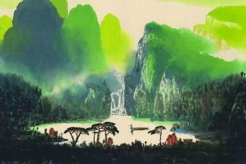 1. 山水画的意象重构与气场凝聚