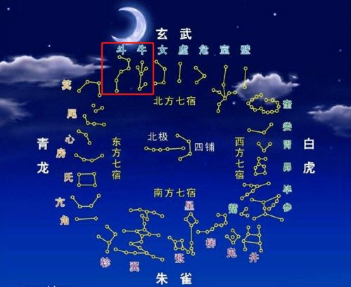 二十八宿中，牛宿在吉凶图表大全中具体代表什么含义？