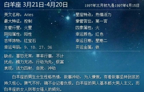 3号出生的人属于哪个星座？