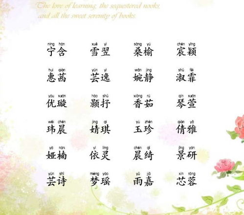 吟字起名最佳名字（女孩精选良好名）