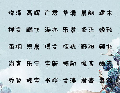 男宝宝唐诗宋词取名 (凑合堪堪吧)