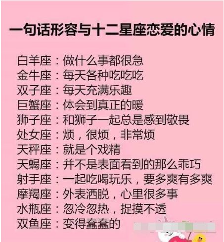 哪些星座在相亲中主要看眼缘，更容易成功？