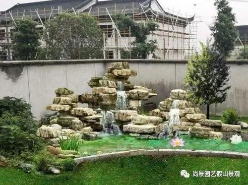 如何设计屋后长尾式假山造型效果图？