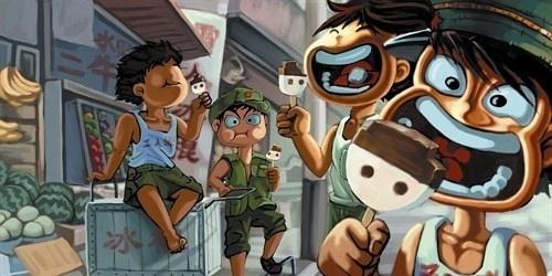 一、 童年回溯：滑梯与记忆的符号