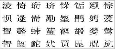1）忌用生僻字