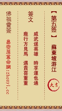 三、 五府千岁灵签第3签之时运分析