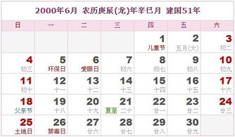 公历与农历对应关系