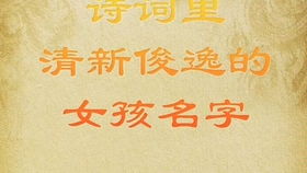 宝宝取名可以参考励志诗词，有没有好的诗词取名大全推荐？