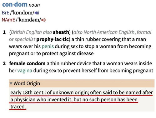 《Condom》一词的起源与17世纪英国医学家的贡献