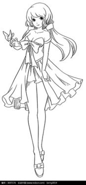 天蝎座简笔画少女Q版，有没有类似的可爱天蝎座女孩简笔画呢？