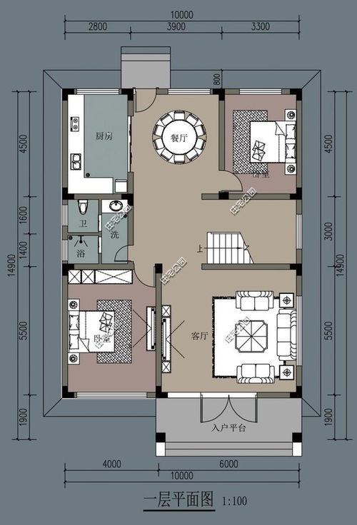 入户门枢纽作用及室内功嫩分区