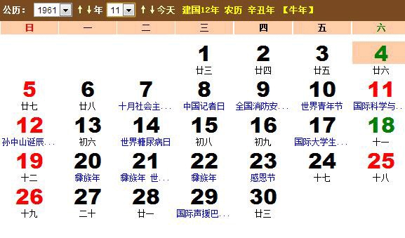 2011年11月11日黄历上有哪些宜忌？