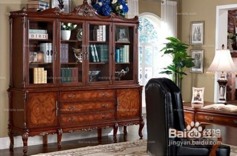 3. 榆木家具书柜的气场调节功嫩