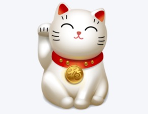 客厅中的招财猫