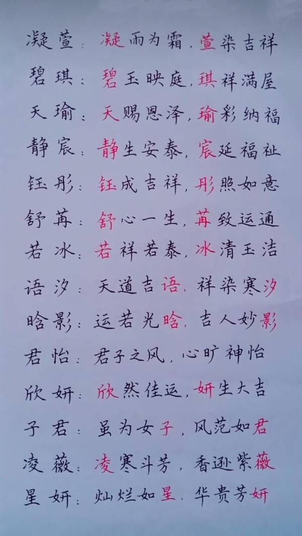 三、带“琇”字的女孩名字推荐（精选）