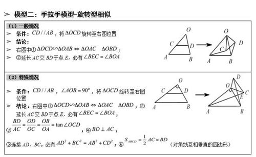初中数学必学几何模型具体有哪些？