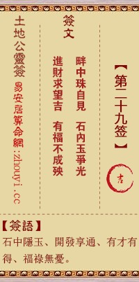 签感灵音观二十九签，请问这是哪一签的详细解读？