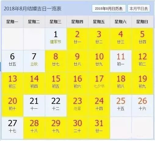 2026年九月有哪些吉日适合结婚？