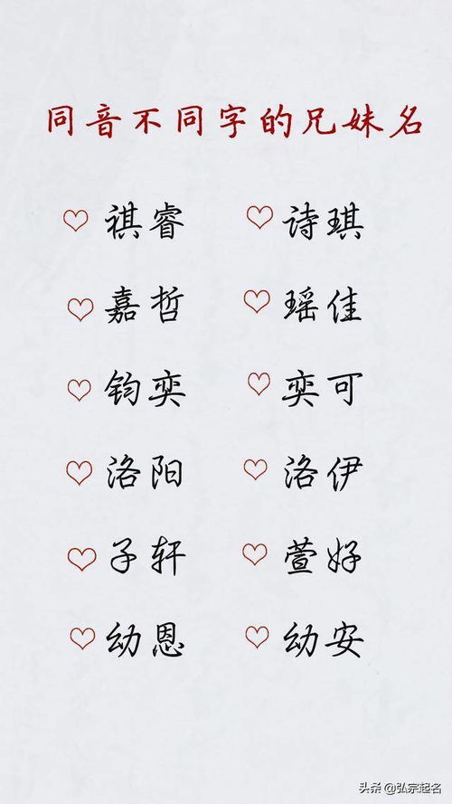 兄妹名气的技巧：别再千篇一律啦！