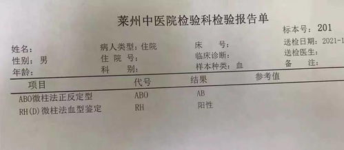 RH阳性与RH阴性的差别及其与熊猫血的关联