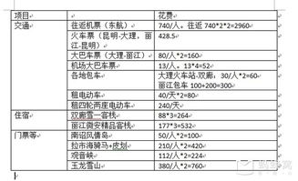 旅行注意事项