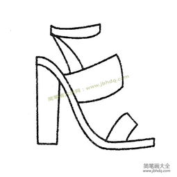 二、 方法论：鞋子简笔画步骤详解