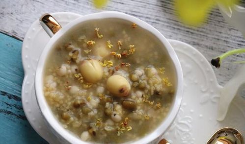 5．绿豆粥：清热解毒、 降温保健的传统饮品