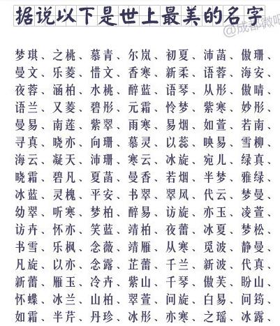 这些名字听着就带劲儿！
