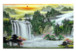 山水画：事业稳定与财运亨通