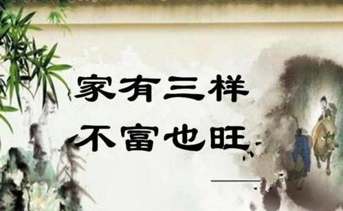 ：探寻“人有三样不富也旺”的文化根源