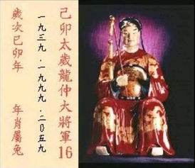 2026年太岁将军叫什么名字？2016年太岁是哪位将军？