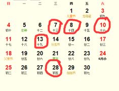 2023年12月农历五月安床吉日是哪一天？