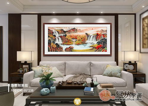 如何解读家和万事兴旺财风水画的左右布局？