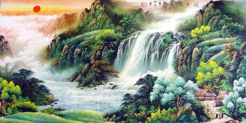 巨型山水：《静谧山水》的象征意义