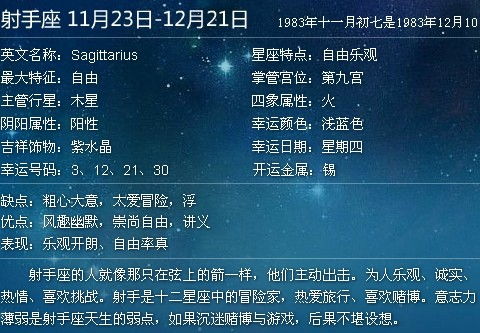 阴历83年11月出生的人，究竟属于哪个星座呢？