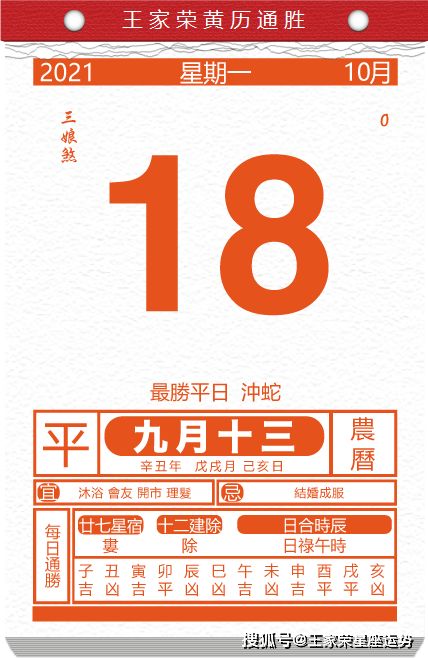 10月18日十二生肖运势和10月14日今日运势分别是什么？